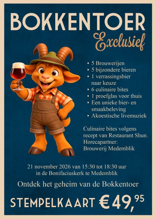 Bokkentoer Exclusief – Namiddagproeverij
