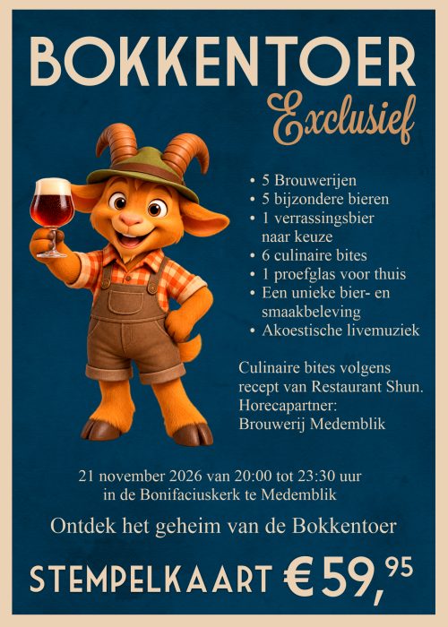 Bokkentoer Exclusief – Avondproeverij met livemuziek